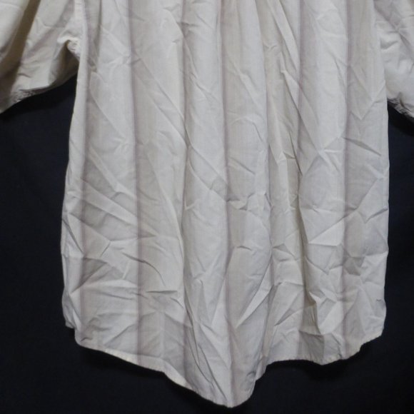 VAN HEUSEN, large, striped short sleeve button down shirt with pocket, GUC - Picture 13 of 13